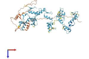 AlphaFold protein structure predicition of Human Recombinant ZNF317 Protein, UniprotID Q96PQ6
