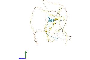 AlphaFold protein structure predicition of Human Recombinant RCSD1 Protein, UniprotID Q6JBY9