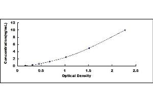 Typical standard curve