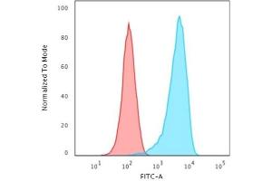 Flow Cytometric Analysis of Human K562 cells. (Recombinant CD43 anticorps)