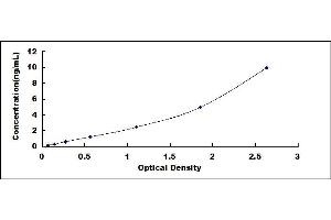 Typical standard curve (SERPINE2 Kit ELISA)