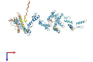 AlphaFold protein structure predicition of Human Recombinant ZNF189 Protein, UniprotID O75820