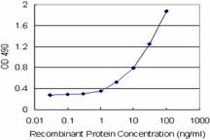 Sandwich ELISA detection sensitivity ranging from 1 ng/mL to 100 ng/mL. (TANK (Humain) Matched Antibody Pair)
