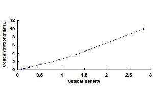 Typical standard curve (OGG1 Kit ELISA)