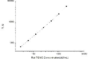 Typical standard curve (Transglutaminase 2 Kit CLIA)