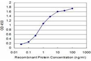 Detection limit for recombinant GST tagged CLDN2 is approximately 0.
