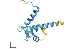 AlphaFold protein structure predicition of Human Recombinant S100A13 Protein, UniprotID Q99584