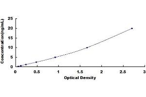 Typical standard curve (SLC12A4 Kit ELISA)