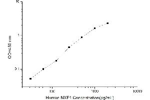 Typical standard curve (NXF1 Kit ELISA)