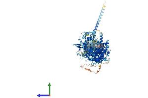 AlphaFold protein structure predicition of Human Recombinant UBE3B Protein, UniprotID Q7Z3V4