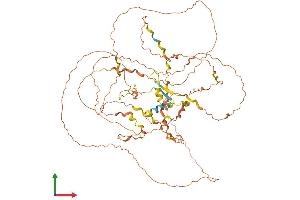 AlphaFold protein structure predicition of Human Recombinant GGN Protein, UniprotID Q86UU5