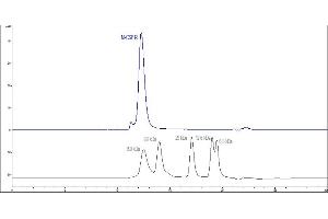 The purity of Human M-CSF R, His Tag (ABIN2180910,ABIN2180909) was greater than 90 % as determined by .