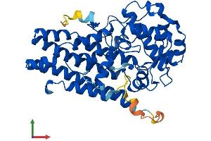AlphaFold protein structure predicition of Human Recombinant IDO1 Protein, UniprotID P14902