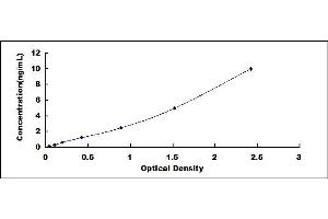 Typical standard curve (RUNX3 Kit ELISA)