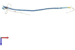 AlphaFold protein structure predicition of Mouse Recombinant Iqcg Protein, UniprotID Q80W32