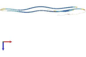AlphaFold protein structure predicition of Mouse Recombinant Tsga10 Protein, UniprotID Q6NY15
