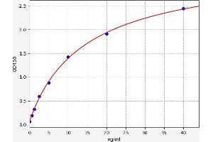 Typical standard curve (AMD1 Kit ELISA)