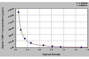 Typical standard curve (TIMP1 Kit ELISA)