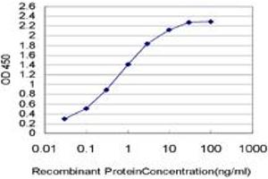 Detection limit for recombinant GST tagged IRAK4 is approximately 0. (IRAK4 anticorps  (AA 1-130))
