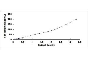 Typical standard curve (C1S Kit ELISA)