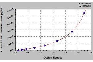 Typical standard curve (LASP1 Kit ELISA)