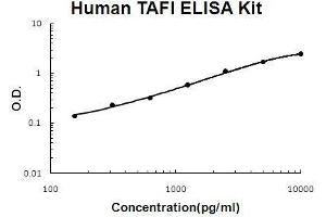 Human TAFI/CPB2 EZ Set ELISA Kit standard curve (Humain TAFI/CPB2 EZ Set™ ELISA Kit (DIY Antibody Pairs))