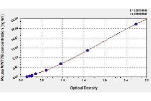Typical standard curve (WNT7B Kit ELISA)
