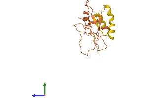AlphaFold protein structure predicition of Human Recombinant C5orf63 Protein, UniprotID A6NC05