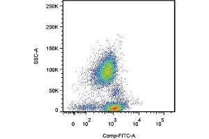 Flow Cytometry (FACS) image for anti-Selectin P Ligand (SELPLG) antibody (FITC) (ABIN400880) (SELPLG anticorps  (FITC))