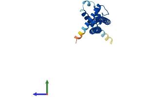 AlphaFold protein structure predicition of Mouse Recombinant Dgcr6 Protein, UniprotID O35347