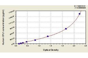 Typical standard curve (Cofilin Kit ELISA)
