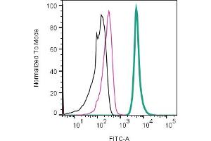 Cell surface detection of CD9 by direct flow cytometry in live intact U87- derived extracellular vesicles (EVs):U87- derived EVs.