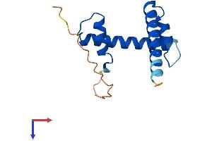 AlphaFold protein structure predicition of Human Recombinant TAF13 Protein, UniprotID Q15543