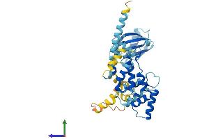 AlphaFold protein structure predicition of Human Recombinant PNMA1 Protein, UniprotID Q8ND90