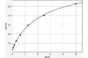 Typical standard curve (SPTBN4 Kit ELISA)