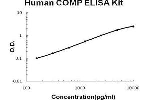 Human COMP PicoKine ELISA Kit standard curve (COMP Kit ELISA)