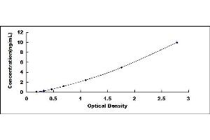 Typical standard curve (LTBP1 Kit ELISA)