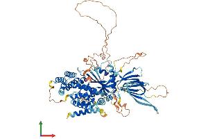 AlphaFold protein structure predicition of Human Recombinant PIK3R6 Protein, UniprotID Q5UE93