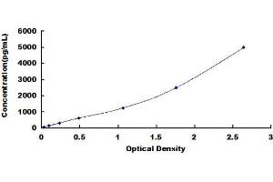 Typical standard curve (KTN1 Kit ELISA)