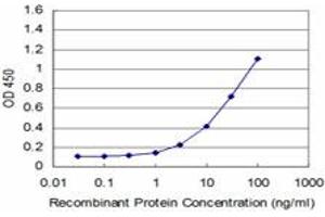 Detection limit for recombinant GST tagged EN1 is approximately 1ng/ml as a capture antibody. (EN1 anticorps  (AA 266-392))