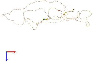 AlphaFold protein structure predicition of Human Recombinant DERPC Protein, UniprotID P0CG12