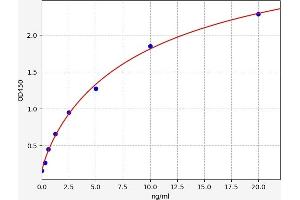 Typical standard curve (NMDAR2A Kit ELISA)