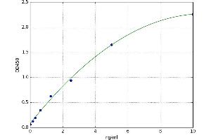 A typical standard curve