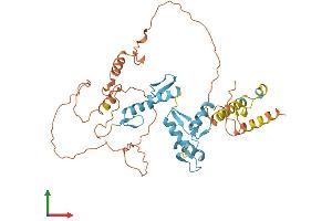 AlphaFold protein structure predicition of Human Recombinant ZNF587B Protein, UniprotID E7ETH6