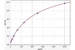 Typical standard curve (IL-24 Kit ELISA)