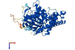 AlphaFold protein structure predicition of Mouse Recombinant Tubal3 Protein, UniprotID Q3UX10