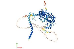 AlphaFold protein structure predicition of Mouse Recombinant Stk3 Protein, UniprotID Q9JI10