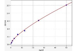Typical standard curve (CRLS1 Kit ELISA)