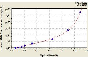 Typical Standard Curve (CD160 Kit ELISA)