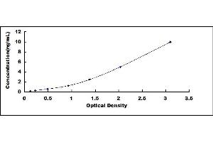 Typical standard curve (SCAF11 Kit ELISA)